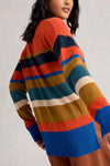 Olive Stitch Stripe Jumper