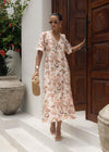 Bohemian Rose Midi Dress