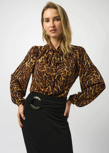  Georgette Animal Print Top
