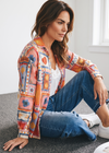 Roma Print Linen Classic Shirt