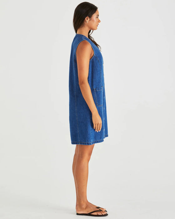Sabine Denim Vest Dress