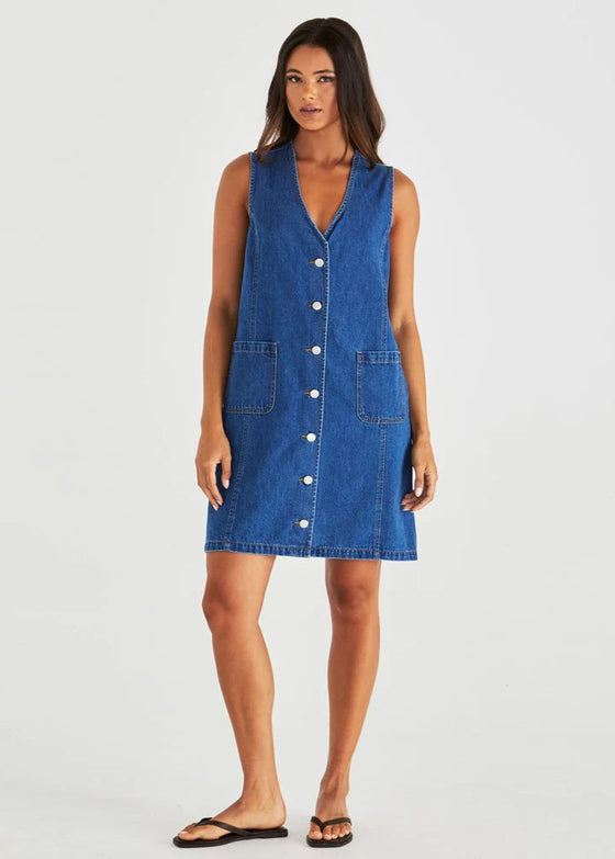 Sabine Denim Vest Dress