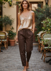 Front Pocket Linen Pant
