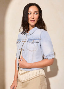  Elbow Sleeve Denim Jacket