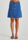 Vale Scalloped Denim Skirt